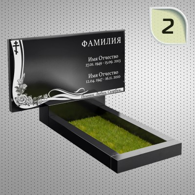 Памятник гранитный 1 размер 60x40x5;