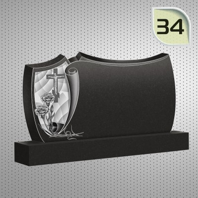 Памятник гранитный 1 размер 60x40x5;