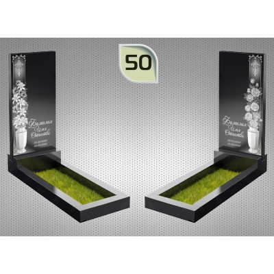 Памятник гранитный 1 размер 60x40x5;