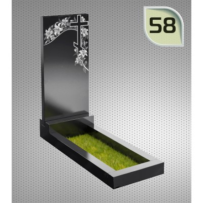 Памятник гранитный 1 размер 60x40x5;