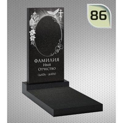 Памятник гранитный 1 размер 60x40x5;